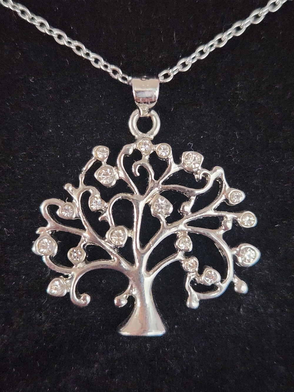 Sterling Silver Tree of Life Pendant Necklace